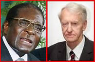 Robert Mugabe(L), Ian Smith(R)